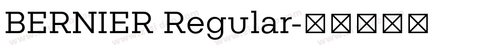 BERNIER Regular字体转换